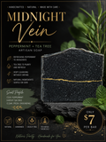 Midnight Vein Peppermint + Tea Tree Artisan Soap