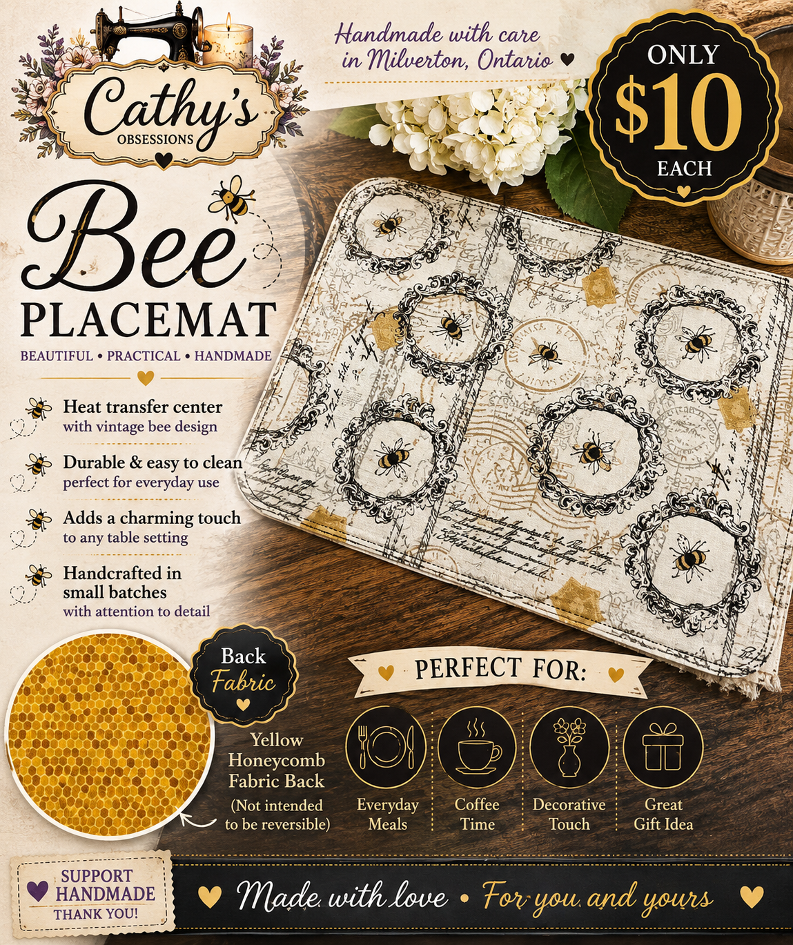 Bee Placemat