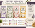 Modern Botenical Editable Soap Lable Collection