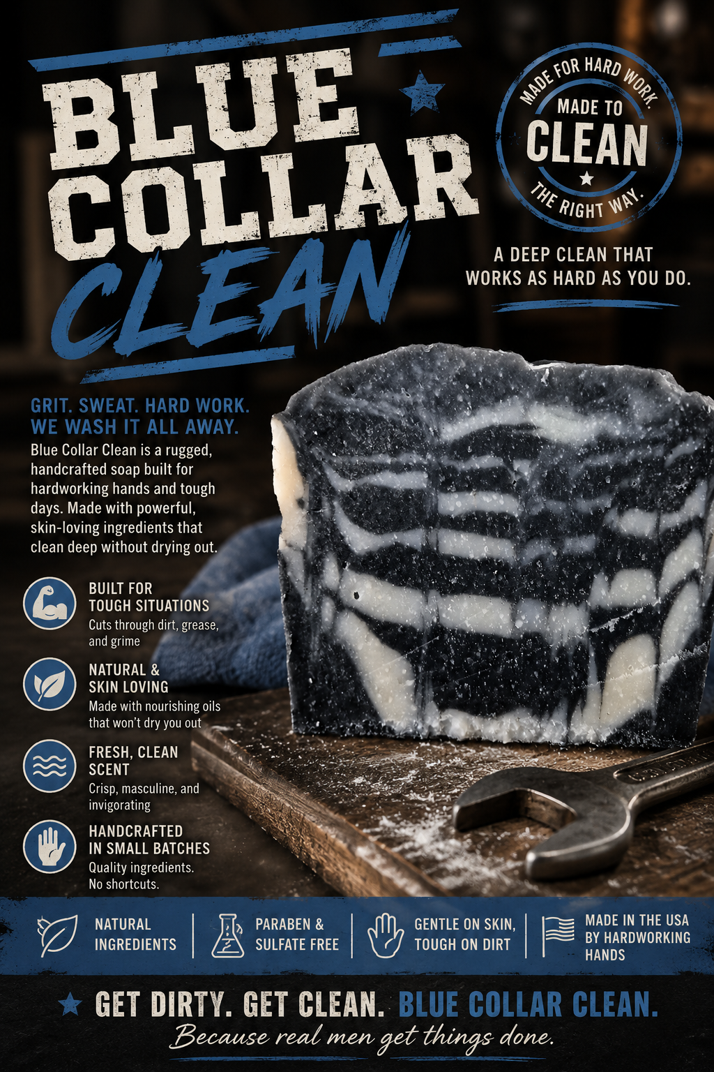 Blue Collar Clean Soap