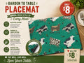 Garden to Table Placemat – Cow Print