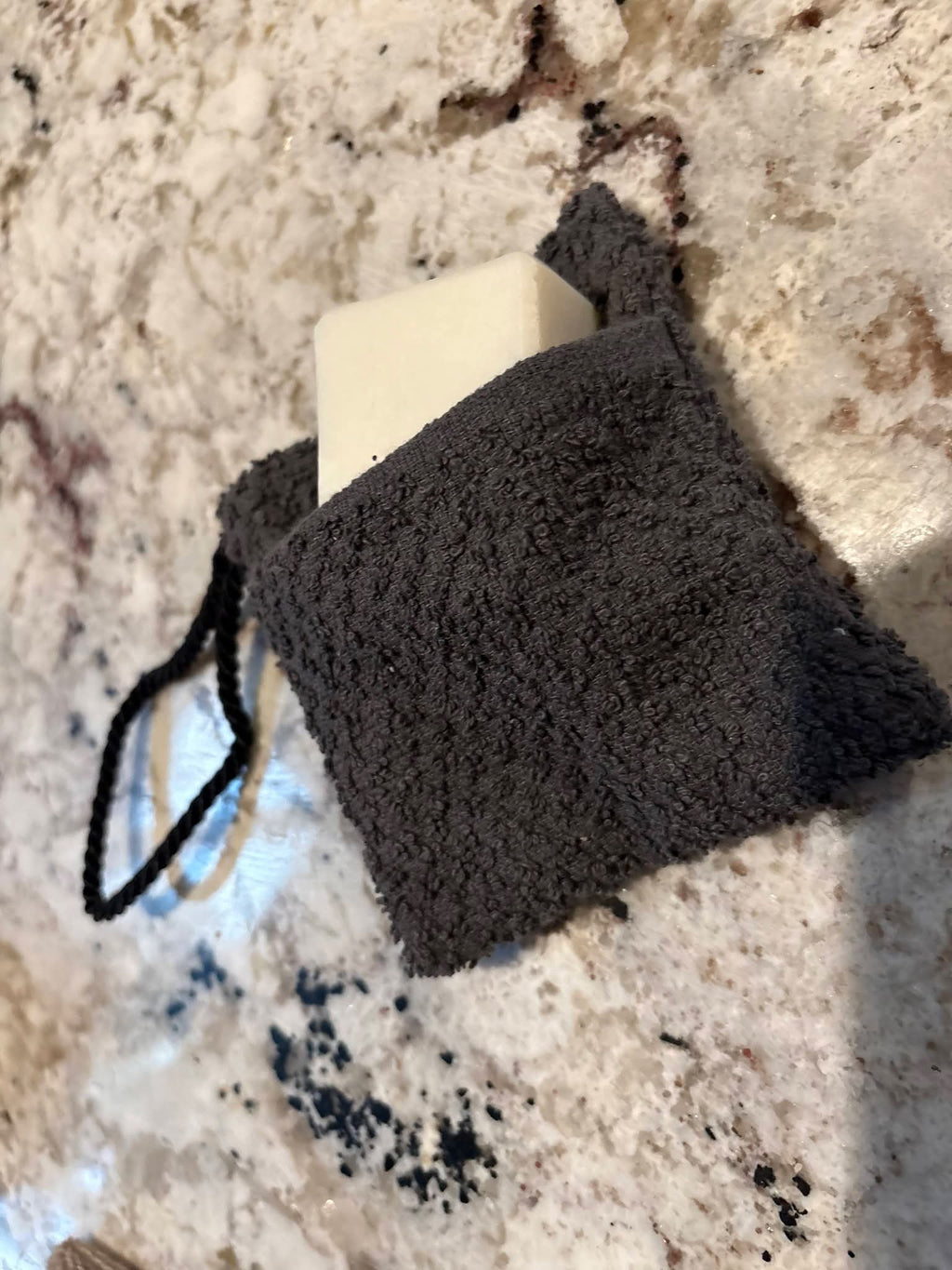 Terry Cloth Soap Bag