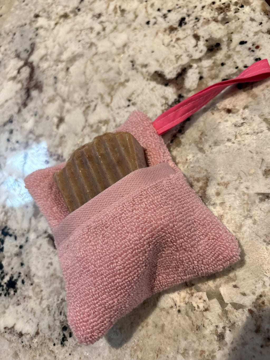 Terry Cloth Soap Bag