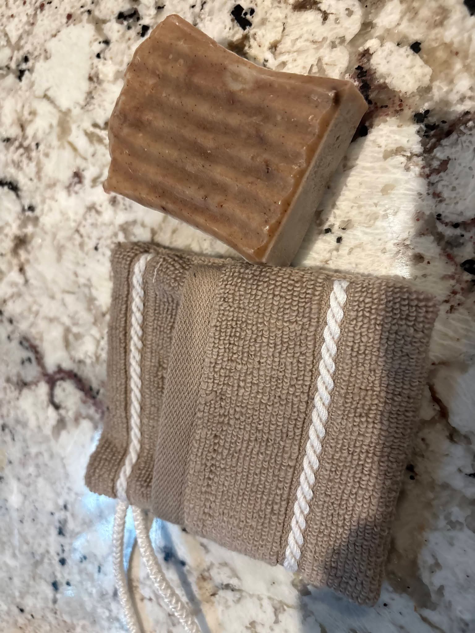 Terry Cloth Soap Bag