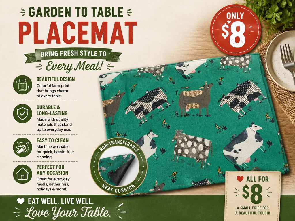 Garden to Table Placemat